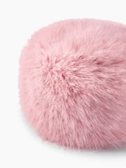 SOLID FLUFFY BUCKET HAT