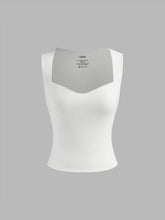 CIDERCONTOUR Double Layered Sweetheart Neckline Tank Top