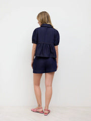Denim Mid Rise Micro Shorts