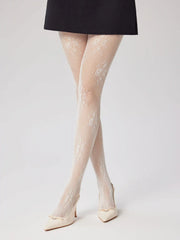 FLORAL MESH TIGHTS