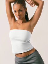 CIDERCONTOUR Double Layered Strapless Solid Tube Top