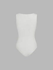 Boat Neck Solid Bodysuit