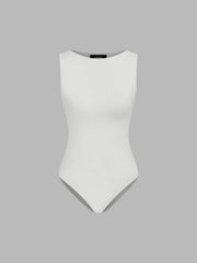 Boat Neck Solid Bodysuit