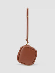 SQUARE FAUX LEATHER PURSE BAG CHARM