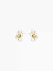 ZIRCON FLORAL STUD EARRINGS