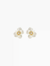ZIRCON FLORAL STUD EARRINGS