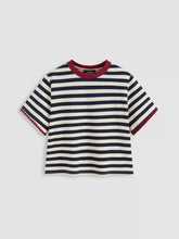 Oversized Cotton-blend Stripe Tee