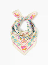 COLORFUL FLORAL SQUARE HEADSCARF