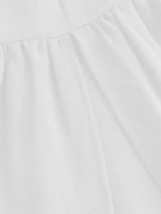Petite Mid Rise Elastic Waist Ruffle Hem Tiered Maxi Skirt