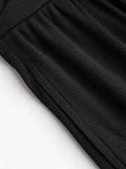 V-neck Ruched Wide Leg Jumpsuit