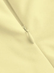 Round Neckline Ruched Maxi Dress