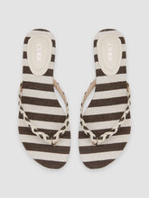 STRIPED MOVEN FLIP-FLOP SLIPPERS
