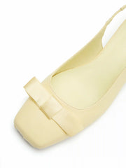 BOWKNOT SLINGBACK HEELS