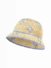 TWO-TONE STRAW HAT