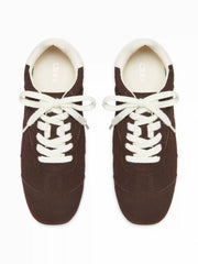 TWO-TONE SUEDE SNEAKERS
