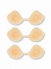 3 PAIRS REUSABLE PUSH UP ADHESIVE SILICONE NIPPLE COVERS