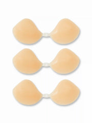 3 PAIRS REUSABLE PUSH UP ADHESIVE SILICONE NIPPLE COVERS