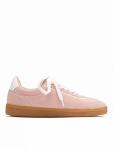 LACE-UP FAUX SUEDE SNEAKERS