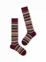 STRIPED OVER THE CALF SOCKS