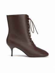 LACE UP STILETTO ANKLE BOOTS