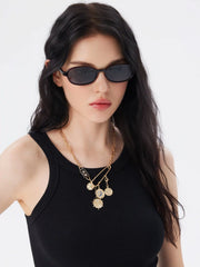 OVAL FRAME FASHION GLASSES