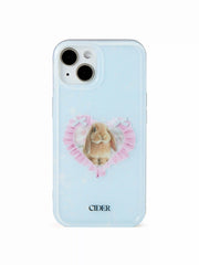 RABBIT & HEART PHONE CASE