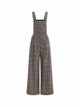 Floral Button Straight Leg Jumpsuit