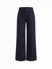 Cider Denim Low Rise Straight Leg Jeans
