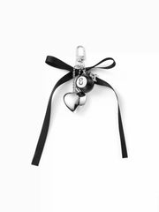 NUMBER BALL & BOWKNOT & HEART KEYCHAIN