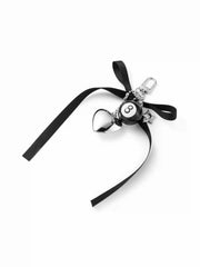 NUMBER BALL & BOWKNOT & HEART KEYCHAIN