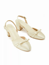 BOWKNOT SLINGBACK CHUNKY HEELS