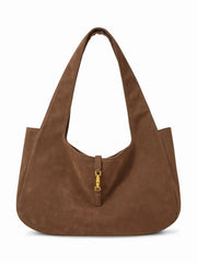 FAUX SUEDE TOTE BAG