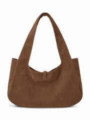 FAUX SUEDE TOTE BAG