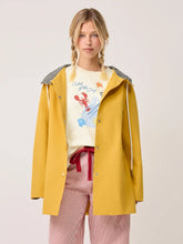 Two Tone Cotton-blend Hooded Plaid Drawstring Oversized Trench Coat