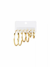 3 PAIRS CLASSIC HOOP EARRINGS SET