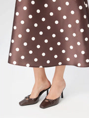 SQUARE TOE BOWKNOT MULE HEELS