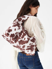 COWHIDE PRINT TOTE BAG