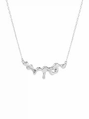 IRREGULAR LIQUID METAL PENDANT NECKLACE