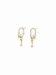 LIQUID METAL STUD EARRINGS