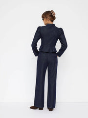 Cider Denim Low Rise Straight Leg Jeans