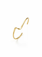 IRREGULAR WAVE BANGLE BRACELET