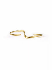 IRREGULAR WAVE BANGLE BRACELET