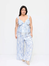 Sweetheart Floral Bowknot Cami Top & Mid Rise Drawstring Trousers Loungewear Set Curve & Plus