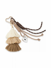 HEART FRINGED KEYCHAIN