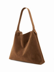 FAUX SUEDE TOTE BAG