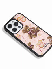 BEAR & BOWKNOT & HEART BREAD PHONE CASE