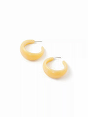 C-SHAPED HOOP EARRINGS