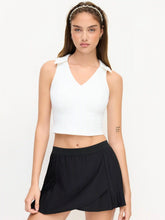 V-neck Solid Active Tank Top