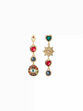 EYE & HEART DECOR DROP EARRINGS