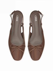 BOWKNOT SLINGBACK FLATS